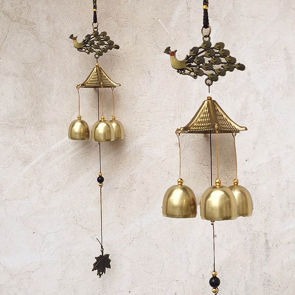 PandaHall Lucky Wind Chime, Brass Windbell for Home Patio Outdoor Garden Hanging Decoration, Peacock, 460~580mm Brass Peacock
PandaHall Lucky Wind Chime, Brass Windbell for Home Patio Outdoor Garden Hanging Decoration, Peacock, 460~580mm Brass Peacock