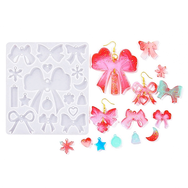 PandaHall DIY Silicone Pendant Molds, Decoration Making, Resin Casting Molds, For UV Resin, Epoxy Resin Jewelry Making, Bowknot, 132x118x4mm..., White
PandaHall DIY Silicone Pendant Molds, Decoration Making, Resin Casting Molds, For UV Resin, Epoxy Resin Jewelry Making, Bowknot, 132x118x4mm..., White