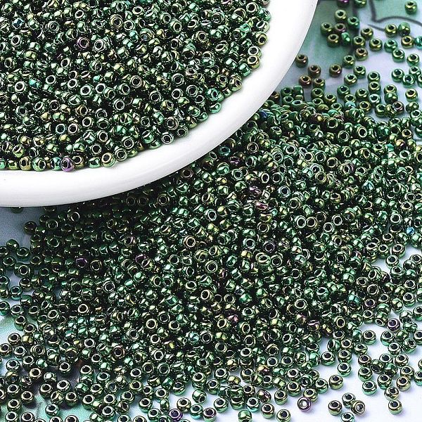 PandaHall MIYUKI Round Rocailles Beads, Japanese Seed Beads, 11/0, (RR468) Metallic Malachite Green Iris, 2x1.3mm, Hole: 0.8mm, about...
PandaHall MIYUKI Round Rocailles Beads, Japanese Seed Beads, 11/0, (RR468) Metallic Malachite Green Iris, 2x1.3mm, Hole: 0.8mm, about...