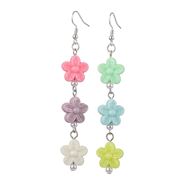 PandaHall Acrylic Dangle Earrings, with 304 Stainless Steel Earring Hooks, Flower, Stainless Steel Color, 88.5x15.5mm Acrylic Flower
PandaHall Acrylic Dangle Earrings, with 304 Stainless Steel Earring Hooks, Flower, Stainless Steel Color, 88.5x15.5mm Acrylic Flower