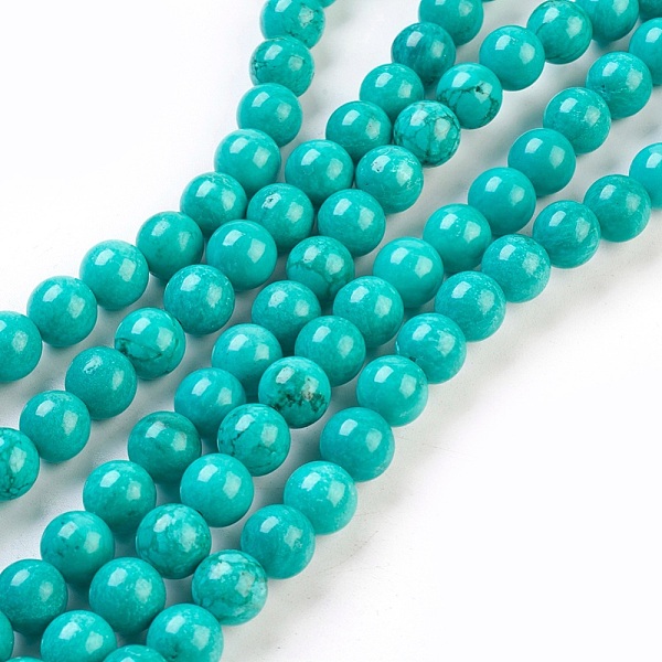 PandaHall Natural Howlite Beads Strand, Round, Dyed & Heated, Turquoise, 8mm, Hole: 1mm, about 51pcs/strand, 15.35 inch Howlite Round Green
PandaHall Natural Howlite Beads Strand, Round, Dyed & Heated, Turquoise, 8mm, Hole: 1mm, about 51pcs/strand, 15.35 inch Howlite Round Green