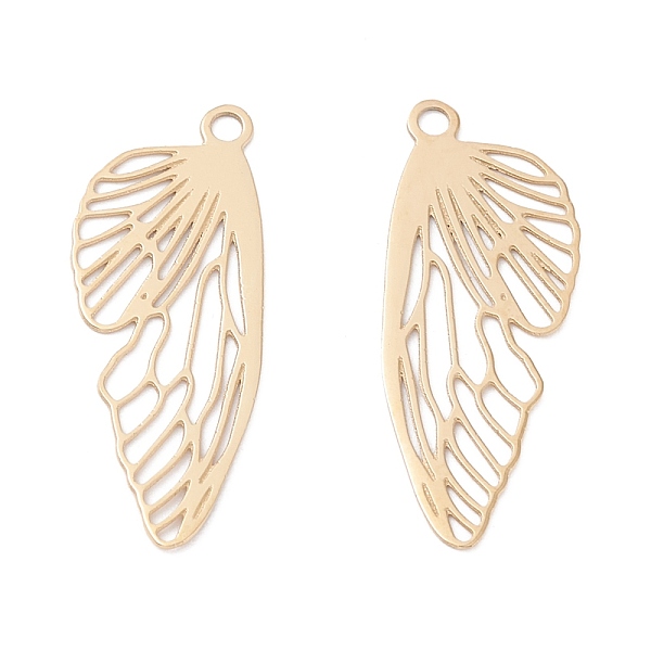 PandaHall Ion Plating(IP) 316 Surgical Stainless Steel Pendants, Insect Wing, Real 24K Gold Plated, 21.5x8x0.5mm, Hole: 1.2mm 316 Surgical...
PandaHall Ion Plating(IP) 316 Surgical Stainless Steel Pendants, Insect Wing, Real 24K Gold Plated, 21.5x8x0.5mm, Hole: 1.2mm 316 Surgical...