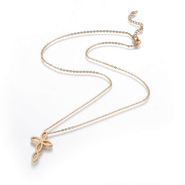 PandaHall 304 Stainless Steel Pendant Necklaces, with Lobster Claw Clasps and Cable Chains, Cross, Golden, 18.1 inch(46cm), Pendant...
PandaHall 304 Stainless Steel Pendant Necklaces, with Lobster Claw Clasps and Cable Chains, Cross, Golden, 18.1 inch(46cm), Pendant...