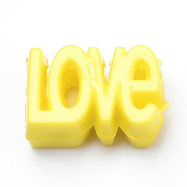PandaHall Opaque Acrylic European Beads, Large Hole, Word Love, Yellow, 16.5x11.5x7mm, Hole: 5mm, about 600pcs/500g Acrylic Letter Yellow
PandaHall Opaque Acrylic European Beads, Large Hole, Word Love, Yellow, 16.5x11.5x7mm, Hole: 5mm, about 600pcs/500g Acrylic Letter Yellow