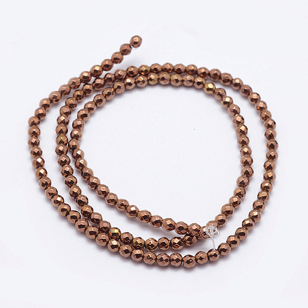 PandaHall Non-magnetic Synthetic Hematite Beads Strands, Vacuum Plating, Faceted(128 Facets), Round, Red Copper Plated, 3mm Non-magnetic..., Brown
PandaHall Non-magnetic Synthetic Hematite Beads Strands, Vacuum Plating, Faceted(128 Facets), Round, Red Copper Plated, 3mm Non-magnetic..., Brown