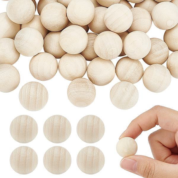 PandaHall AHANDMAKER 100Pcs Unfinished Wooden Balls for Crafts, 20mm Wood Ball Wooden Craft Beads Natural Wood Rounds, No Hole Wood Loose..., Orange
PandaHall AHANDMAKER 100Pcs Unfinished Wooden Balls for Crafts, 20mm Wood Ball Wooden Craft Beads Natural Wood Rounds, No Hole Wood Loose..., Orange