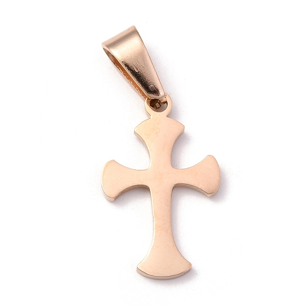 PandaHall 304 Stainless Steel Pendants, Cross, Rose Gold, 19.5x12x1.2mm, Hole: 3.5x7mm 304 Stainless Steel Cross
PandaHall 304 Stainless Steel Pendants, Cross, Rose Gold, 19.5x12x1.2mm, Hole: 3.5x7mm 304 Stainless Steel Cross