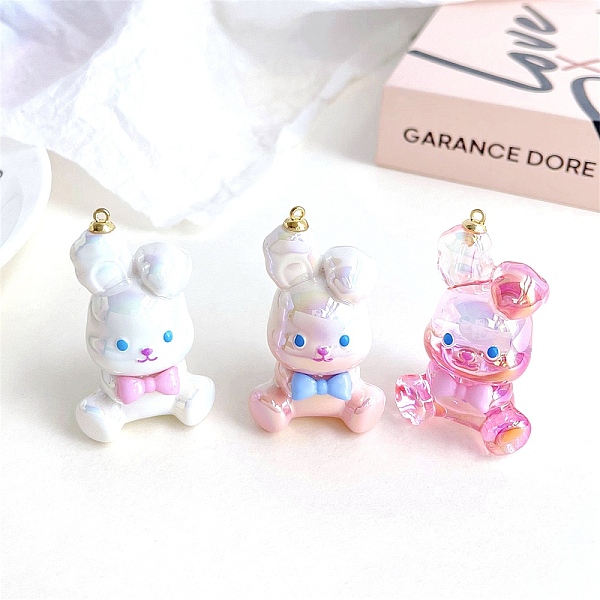 PandaHall Acrylic Pendants, Rabbit, Mixed Color, 49.7x33.2x25.5mm, Hole: 3.5mm Acrylic Rabbit Multicolor
PandaHall Acrylic Pendants, Rabbit, Mixed Color, 49.7x33.2x25.5mm, Hole: 3.5mm Acrylic Rabbit Multicolor