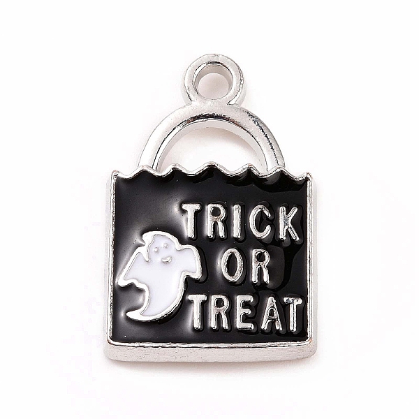 PandaHall Halloween Alloy Enamel Pendants, Lock with Ghost & Word Trick or Treat Charm, Platinum, 24x15.5x3mm, Hole: 2mm Alloy+Enamel Lock..., Black
PandaHall Halloween Alloy Enamel Pendants, Lock with Ghost & Word Trick or Treat Charm, Platinum, 24x15.5x3mm, Hole: 2mm Alloy+Enamel Lock..., Black