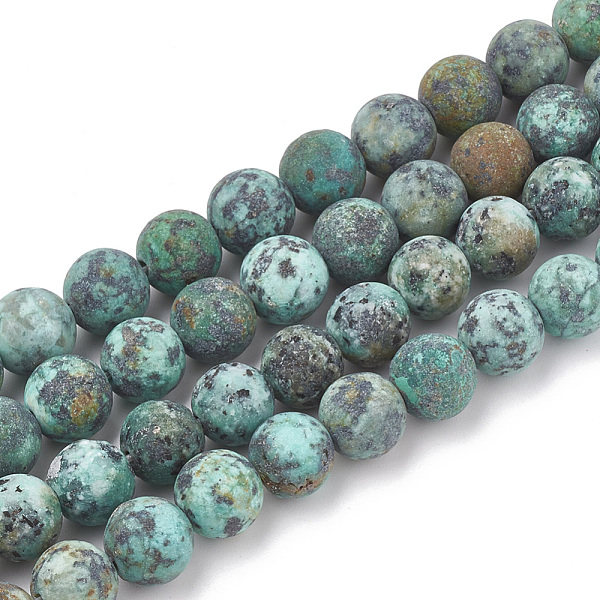 PandaHall Natural African Turquoise(Jasper) Beads Strands, Frosted, Round, 8mm, Hole: 1mm, about 47pcs/strand, 15.5 inch African Turquoise...
PandaHall Natural African Turquoise(Jasper) Beads Strands, Frosted, Round, 8mm, Hole: 1mm, about 47pcs/strand, 15.5 inch African Turquoise...