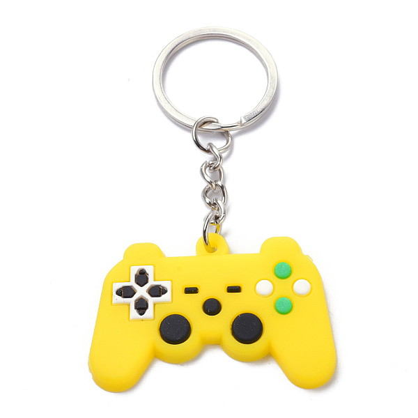 PandaHall PVC Game Controller Keychain, with Platinum Iron Ring Findings, Yellow, 8.05cm Plastic Others Yellow
PandaHall PVC Game Controller Keychain, with Platinum Iron Ring Findings, Yellow, 8.05cm Plastic Others Yellow