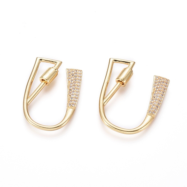 PandaHall Brass Micro Pave Cubic Zirconia Screw Carabiner Lock Charms, for Necklaces Making, Long-Lasting Plated, Letter, Golden, Clear...
PandaHall Brass Micro Pave Cubic Zirconia Screw Carabiner Lock Charms, for Necklaces Making, Long-Lasting Plated, Letter, Golden, Clear...