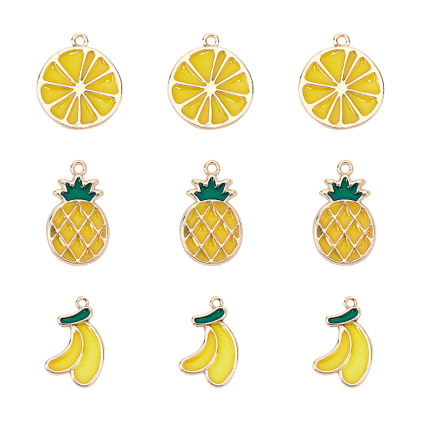 PandaHall Alloy Pendants, with Epoxy Resin, Banana/Pineapple/Orange, Golden, Gold, 27.5x16.5x1.5mm, Hole: 2mm, 3 Shapes,10pcs/Shape...
PandaHall Alloy Pendants, with Epoxy Resin, Banana/Pineapple/Orange, Golden, Gold, 27.5x16.5x1.5mm, Hole: 2mm, 3 Shapes,10pcs/Shape...