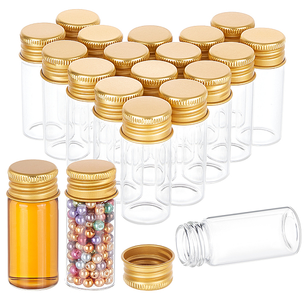 PandaHall BENECREAT 20Pcs Glass Bead Containers, with Aluminum Cap, Gold, 5.15x2.2cm, Capacity: 10ml(0.34fl. oz) Glass Bottle Gold
PandaHall BENECREAT 20Pcs Glass Bead Containers, with Aluminum Cap, Gold, 5.15x2.2cm, Capacity: 10ml(0.34fl. oz) Glass Bottle Gold