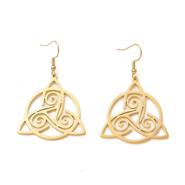 PandaHall 304 Stainless Steel Sailor's Knot Dangle Earrings for Women, Golden, 54mm, Pin: 0.7mm 304 Stainless Steel
PandaHall 304 Stainless Steel Sailor's Knot Dangle Earrings for Women, Golden, 54mm, Pin: 0.7mm 304 Stainless Steel