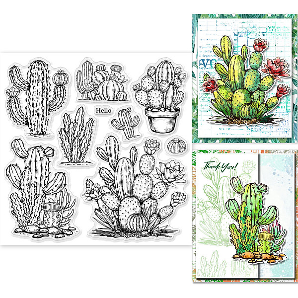PandaHall GLOBLELAND Cactus Clear Stamps for DIY Scrapbooking Cactus Bonsai Silicone Stamp Seals Transparent Stamp for Cards Making Photo...
PandaHall GLOBLELAND Cactus Clear Stamps for DIY Scrapbooking Cactus Bonsai Silicone Stamp Seals Transparent Stamp for Cards Making Photo...