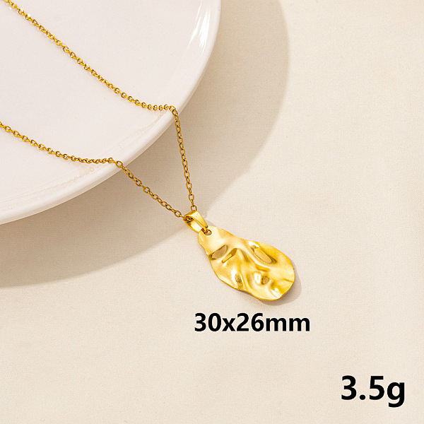 PandaHall Stainless Steel Teardrop Pendant Necklaces, Cable Chain Necklaces, Real 18K Gold Plated Stainless Steel
PandaHall Stainless Steel Teardrop Pendant Necklaces, Cable Chain Necklaces, Real 18K Gold Plated Stainless Steel