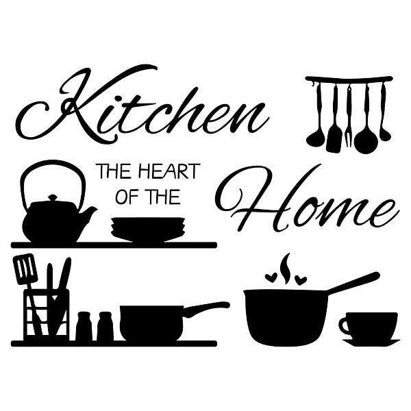 PandaHall SUPERDANT Kitchen Wall Sticker Cooking Wall Stickers Kitchen The Heart of The Home Wall Decor Removable Wall Stickers and Murals...
PandaHall SUPERDANT Kitchen Wall Sticker Cooking Wall Stickers Kitchen The Heart of The Home Wall Decor Removable Wall Stickers and Murals...
