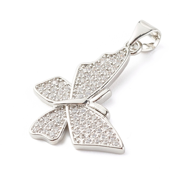 PandaHall Brass Micro Pave Clear Cubic Zirconia Pendants, Cadmium Free & Lead Free, Butterfly, Platinum, 29x20x2mm, Hole: 4x3.5mm...
PandaHall Brass Micro Pave Clear Cubic Zirconia Pendants, Cadmium Free & Lead Free, Butterfly, Platinum, 29x20x2mm, Hole: 4x3.5mm...