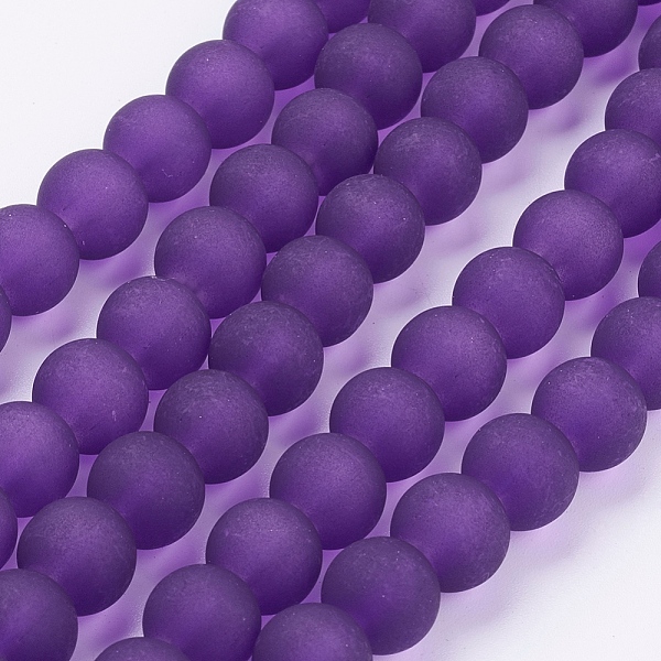 PandaHall Transparent Glass Beads Strands, Frosted, Round, Purple, 10mm, Hole: 1.3~1.6mm, about 80pcs/strand, 31.4 inch Glass Round Purple
PandaHall Transparent Glass Beads Strands, Frosted, Round, Purple, 10mm, Hole: 1.3~1.6mm, about 80pcs/strand, 31.4 inch Glass Round Purple