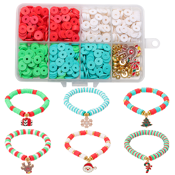 PandaHall SUNNYCLUE DIY Christmas Preppy Bracelet Making Kit, Including Polymer Clay Heishi Beads, Snowflake & Reindeer & Santa Claus & Tree..., Multicolor
PandaHall SUNNYCLUE DIY Christmas Preppy Bracelet Making Kit, Including Polymer Clay Heishi Beads, Snowflake & Reindeer & Santa Claus & Tree..., Multicolor