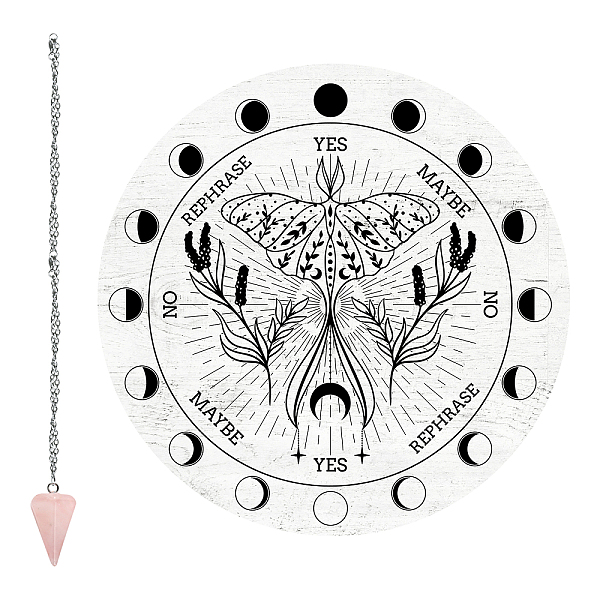 PandaHall CRASPIRE Moth Pendulum Board Witchcraft Dowsing Divination Altar Wooden Kit Chart Wiccan Wand Crystal Divinity Metaphysical..., Multicolor
PandaHall CRASPIRE Moth Pendulum Board Witchcraft Dowsing Divination Altar Wooden Kit Chart Wiccan Wand Crystal Divinity Metaphysical..., Multicolor