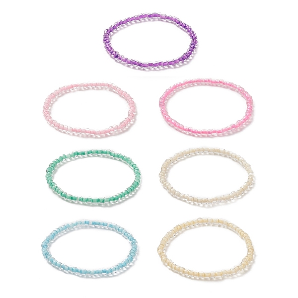 PandaHall 7Pcs 7 Color Candy Color Glass Seed Beaded Stretch Bracelets Set for Women, Mixed Color, Inner Diameter: 2-1/8 inch(5.3cm)..., Multicolor
PandaHall 7Pcs 7 Color Candy Color Glass Seed Beaded Stretch Bracelets Set for Women, Mixed Color, Inner Diameter: 2-1/8 inch(5.3cm)..., Multicolor