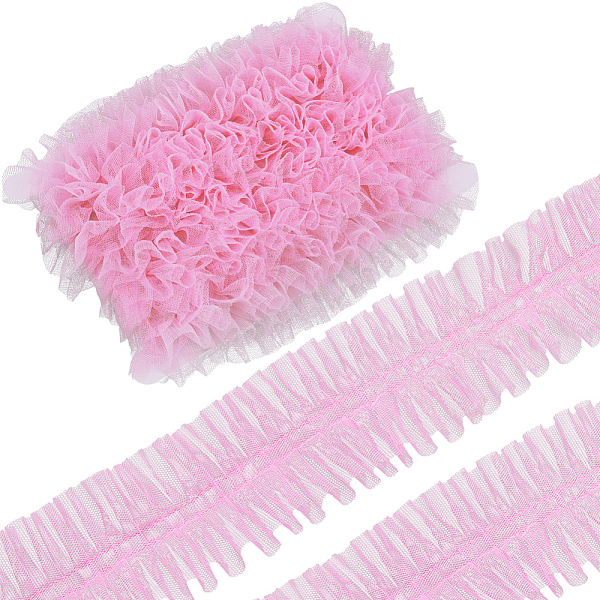 PandaHall Gorgecraft 10M Polyester Pleated Lace Trim, Ruffled Lace Ribbon, for Garment Accessories, Pink, 2-3/8 inch(60mm), about...
PandaHall Gorgecraft 10M Polyester Pleated Lace Trim, Ruffled Lace Ribbon, for Garment Accessories, Pink, 2-3/8 inch(60mm), about...
