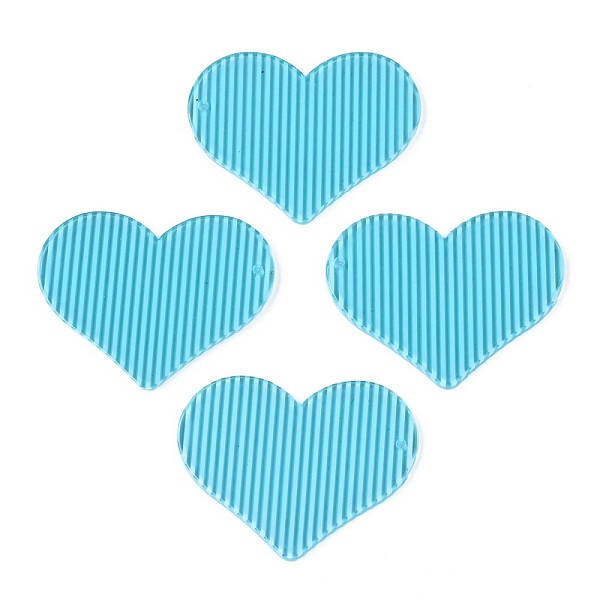 PandaHall Stripe Cellulose Acetate(Resin) Pendants, Heart, Cyan, 29x37x2mm, Hole: 1.4mm Cellulose Acetate Heart Cyan
PandaHall Stripe Cellulose Acetate(Resin) Pendants, Heart, Cyan, 29x37x2mm, Hole: 1.4mm Cellulose Acetate Heart Cyan