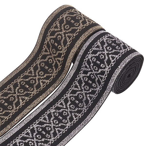 PandaHall BENECREAT 4 Yards 2 Colors Flat Floral Nylon Wide Elastic, Elastic Ribbon Elastic, Mixed Colours Elastane Elastic for Curtains..., Multicolor
PandaHall BENECREAT 4 Yards 2 Colors Flat Floral Nylon Wide Elastic, Elastic Ribbon Elastic, Mixed Colours Elastane Elastic for Curtains..., Multicolor