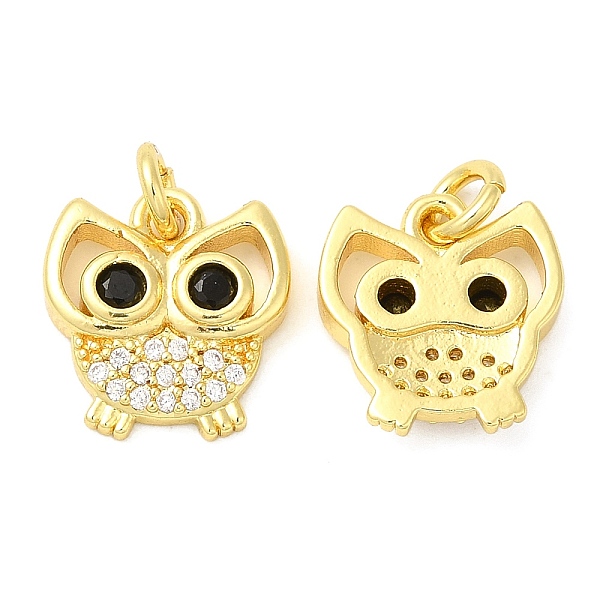 PandaHall Brass Micro Pave Cubic Zirconia Pendants, Owl, Real 18K Gold Plated, 13x12x3mm, Hole: 2.7mm Brass+Cubic Zirconia Owl Black
PandaHall Brass Micro Pave Cubic Zirconia Pendants, Owl, Real 18K Gold Plated, 13x12x3mm, Hole: 2.7mm Brass+Cubic Zirconia Owl Black