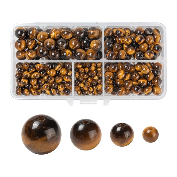 PandaHall 340Pcs 4 Style Grade A+ Natural Tiger Eye Beads, Round, 4mm/6mm/8mm/10mm, Hole: 1mm Tiger Eye Round
PandaHall 340Pcs 4 Style Grade A+ Natural Tiger Eye Beads, Round, 4mm/6mm/8mm/10mm, Hole: 1mm Tiger Eye Round