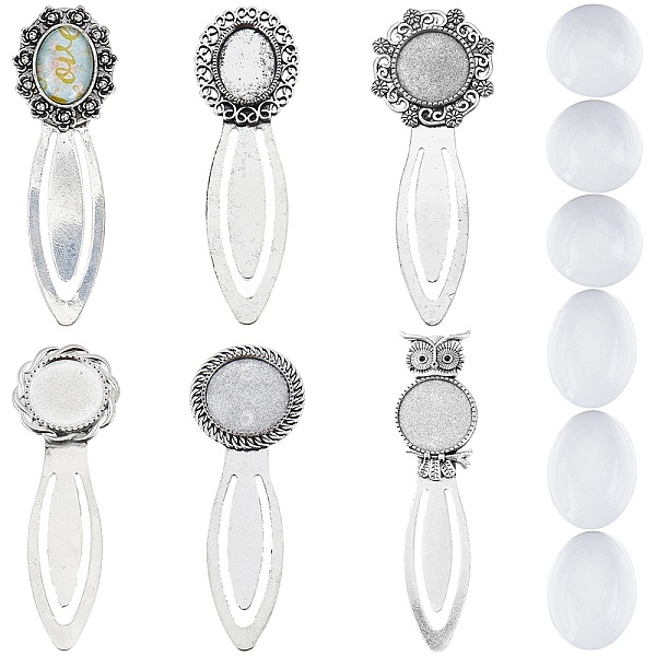 PandaHall SUNNYCLUE 1 Box 12Pcs DIY 6 Sets Bookmark Bezel Trays Vintage Cabochon Bookmarks Blanks Round Oval Glass Cabochons Antique Silver...
PandaHall SUNNYCLUE 1 Box 12Pcs DIY 6 Sets Bookmark Bezel Trays Vintage Cabochon Bookmarks Blanks Round Oval Glass Cabochons Antique Silver...