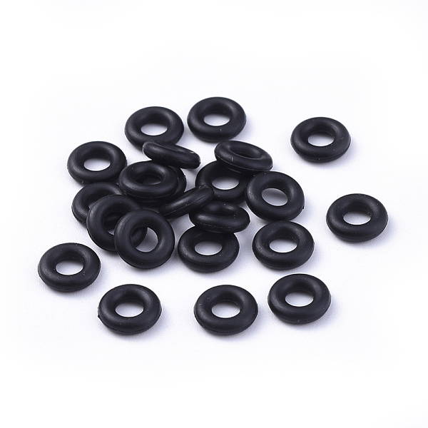 PandaHall Rubber O Rings, Donut Spacer Beads, Fit European Clip Stopper Beads, Black, about 7mm in diameter, 1.9mm thick, 3.2mm inner...
PandaHall Rubber O Rings, Donut Spacer Beads, Fit European Clip Stopper Beads, Black, about 7mm in diameter, 1.9mm thick, 3.2mm inner...