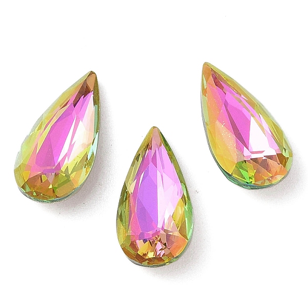 PandaHall Glass Rhinestone Cabochons, Flat Back & Back Plated, Faceted, Teardrop, Vitrail Rose, 18x9x5mm Glass Rhinestone Teardrop Pink
PandaHall Glass Rhinestone Cabochons, Flat Back & Back Plated, Faceted, Teardrop, Vitrail Rose, 18x9x5mm Glass Rhinestone Teardrop Pink