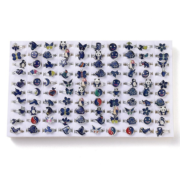 PandaHall 100Pcs Adjustable Mood Ring, Temperature Change Color Emotion Feeling Alloy Band Rings for Women, Mixed Shapes, Platinum, US Size...
PandaHall 100Pcs Adjustable Mood Ring, Temperature Change Color Emotion Feeling Alloy Band Rings for Women, Mixed Shapes, Platinum, US Size...