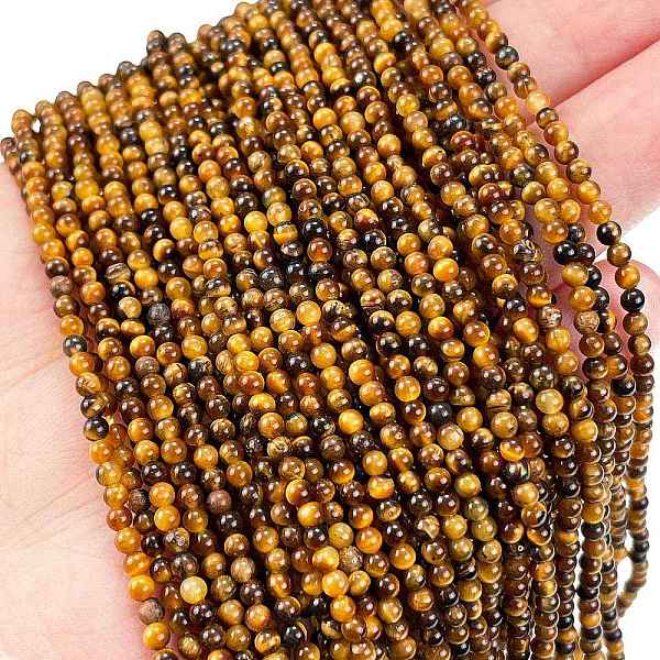 PandaHall Natural Tiger Eye Beads Strands, Round, Grade AA, 2~2.5mm, Hole: 0.5mm, about 173pcs/strand, 15.98''(40.6cm) Tiger Eye Round
PandaHall Natural Tiger Eye Beads Strands, Round, Grade AA, 2~2.5mm, Hole: 0.5mm, about 173pcs/strand, 15.98''(40.6cm) Tiger Eye Round