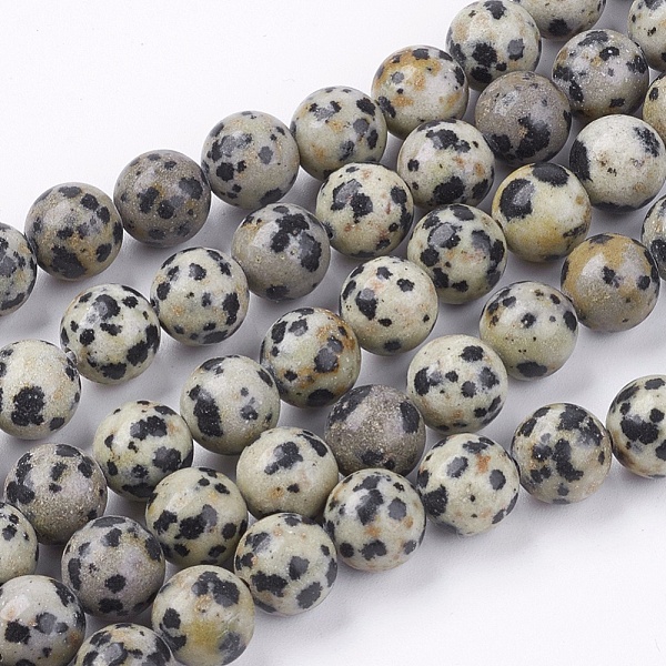 PandaHall Natural Dalmatian Jasper Stone Bead Strands, Round, 8mm, Hole: 1mm, about 48pcs/strand, 14.9 inch Dalmatian Jasper Round Yellow
PandaHall Natural Dalmatian Jasper Stone Bead Strands, Round, 8mm, Hole: 1mm, about 48pcs/strand, 14.9 inch Dalmatian Jasper Round Yellow