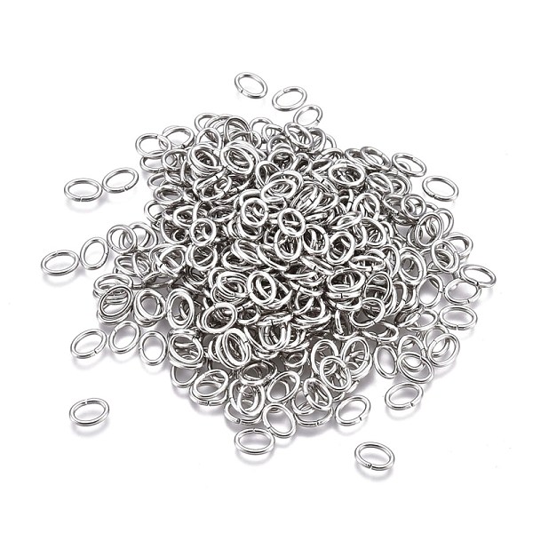 PandaHall 304 Stainless Steel Jump Rings, Open Jump Rings, Oval, Stainless Steel Color, 18 Gauge, 7x5x1mm, Inner Diameter: 3x5mm 304...
PandaHall 304 Stainless Steel Jump Rings, Open Jump Rings, Oval, Stainless Steel Color, 18 Gauge, 7x5x1mm, Inner Diameter: 3x5mm 304...