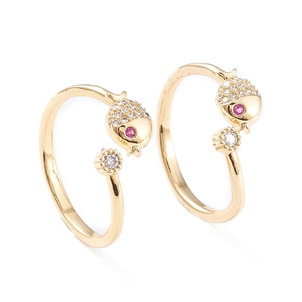 PandaHall Brass Micro Pave Cubic Zirconia Cuff Rings, Open Rings, Long-Lasting Plated, Fish, Real 18K Gold Plated, Size 8, Inner Diameter..., Clear
PandaHall Brass Micro Pave Cubic Zirconia Cuff Rings, Open Rings, Long-Lasting Plated, Fish, Real 18K Gold Plated, Size 8, Inner Diameter..., Clear