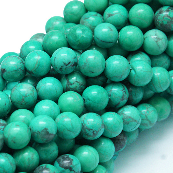 PandaHall Natural Howlite Beads, Dyed, Round, Light Sea Green, 8mm, Hole: 1mm, about 47pcs/strand, 15.5 inch Howlite Round Green
PandaHall Natural Howlite Beads, Dyed, Round, Light Sea Green, 8mm, Hole: 1mm, about 47pcs/strand, 15.5 inch Howlite Round Green