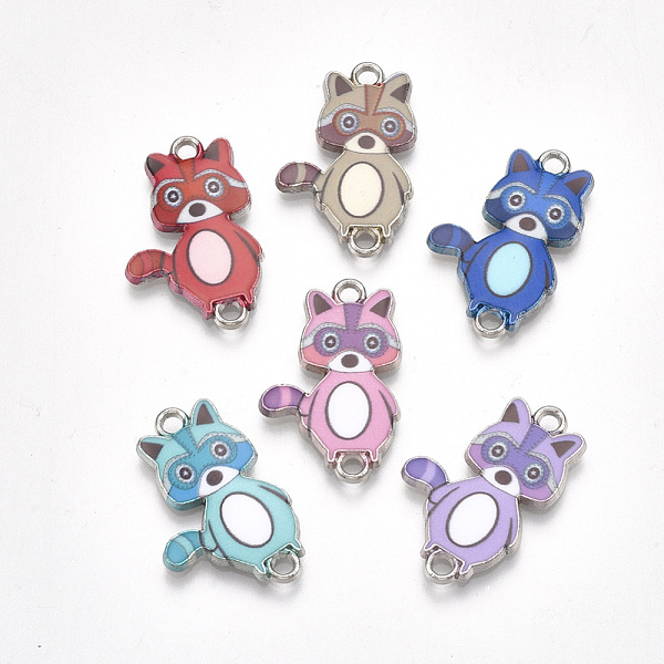 PandaHall Printed Alloy Links connectors, with Enamel, Raccoon, Platinum, Mixed Color, 24x15x2mm, Hole: 1.8mm Alloy Other Animal Multicolor
PandaHall Printed Alloy Links connectors, with Enamel, Raccoon, Platinum, Mixed Color, 24x15x2mm, Hole: 1.8mm Alloy Other Animal Multicolor