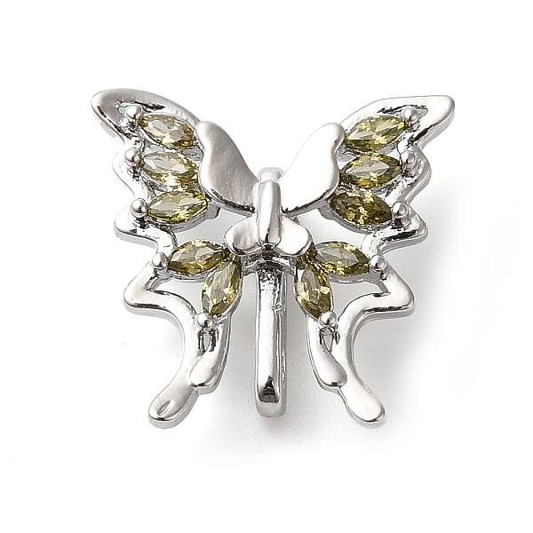 PandaHall 3 Hole Brass Micro Pave Cubic Zirconia Multi-strand Links, Butterfly, Platinum, Olive, 16x16x6mm, Hole: 1.6mm Brass+Cubic Zirconia..., Green
PandaHall 3 Hole Brass Micro Pave Cubic Zirconia Multi-strand Links, Butterfly, Platinum, Olive, 16x16x6mm, Hole: 1.6mm Brass+Cubic Zirconia..., Green