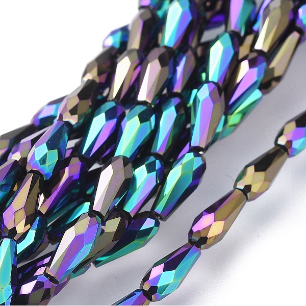 PandaHall Electroplate Glass Beads Strands, Full Plated, Faceted, Teardrop, Multi-color Plated, 10x4mm, Hole: 0.8mm, about 70~72pcs/strand...
PandaHall Electroplate Glass Beads Strands, Full Plated, Faceted, Teardrop, Multi-color Plated, 10x4mm, Hole: 0.8mm, about 70~72pcs/strand...
