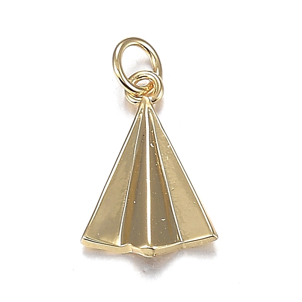 PandaHall Brass Charms, with Jump Rings, Long-Lasting Plated, Paper Plane, Real 18K Gold Plated, 13x9x2mm, Hole: 3mm Brass Others
PandaHall Brass Charms, with Jump Rings, Long-Lasting Plated, Paper Plane, Real 18K Gold Plated, 13x9x2mm, Hole: 3mm Brass Others