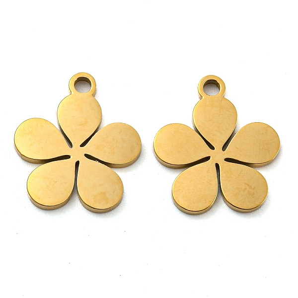 PandaHall Ion Plating(IP) 316 Surgical Stainless Steel Charms, Laser Cut, Flower Charm, Real 18K Gold Plated, 14x12.5x1mm, Hole: 1.6mm 316...
PandaHall Ion Plating(IP) 316 Surgical Stainless Steel Charms, Laser Cut, Flower Charm, Real 18K Gold Plated, 14x12.5x1mm, Hole: 1.6mm 316...