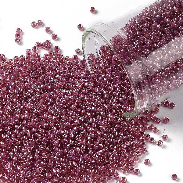 PandaHall TOHO Round Seed Beads, Japanese Seed Beads, (960) Inside Color Amber/Mauve Lined, 15/0, 1.5mm, Hole: 0.7mm, about 3000pcs/10g..., Purple
PandaHall TOHO Round Seed Beads, Japanese Seed Beads, (960) Inside Color Amber/Mauve Lined, 15/0, 1.5mm, Hole: 0.7mm, about 3000pcs/10g..., Purple