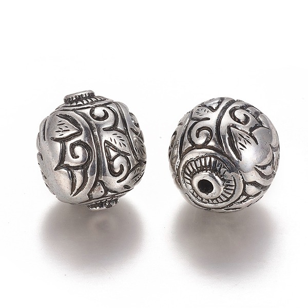 PandaHall CCB Plastic European Beads, Lager Hole, Carved, Round, Antique Silver, 35x38mm, Hole: 5mm Acrylic Round
PandaHall CCB Plastic European Beads, Lager Hole, Carved, Round, Antique Silver, 35x38mm, Hole: 5mm Acrylic Round