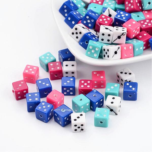 PandaHall Chunky Mixed Color Acrylic Dice Beads, Size: about 7.5mm long, 7.5mm wide, 7.5mm thick, hole: 1.5mm. Acrylic Cube Multicolor
PandaHall Chunky Mixed Color Acrylic Dice Beads, Size: about 7.5mm long, 7.5mm wide, 7.5mm thick, hole: 1.5mm. Acrylic Cube Multicolor