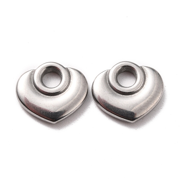 PandaHall 304 Stainless Steel Charms, Heart, Stainless Steel Color, 10.5x12x2mm, Hole: 3mm 304 Stainless Steel Heart
PandaHall 304 Stainless Steel Charms, Heart, Stainless Steel Color, 10.5x12x2mm, Hole: 3mm 304 Stainless Steel Heart
